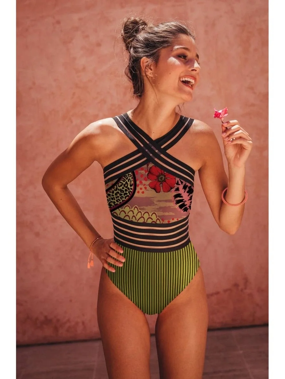 Plus-Narelle Crossover One Piece Swimsuit